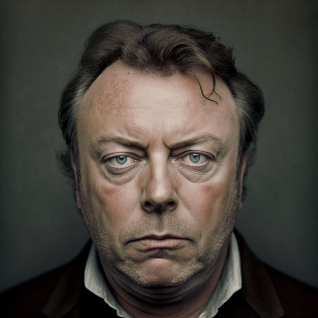 Christopher Hitchens Caricature